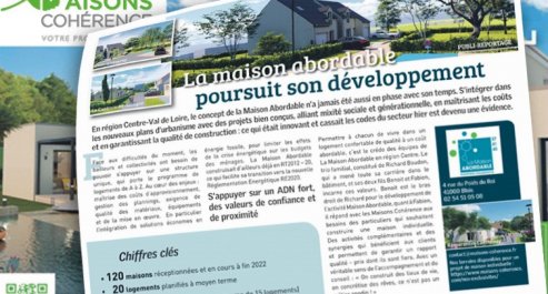 La Maison Abordable poursuit son développement en Centre-Val de Loire